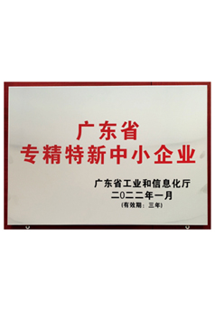 廣東省專(zhuān)精特新中小企業(yè)